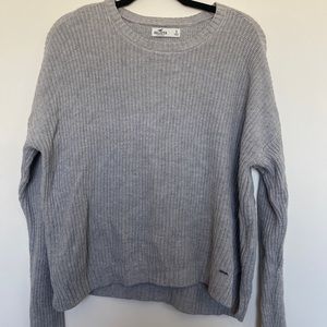 Grey Hollister long sleeve sweater